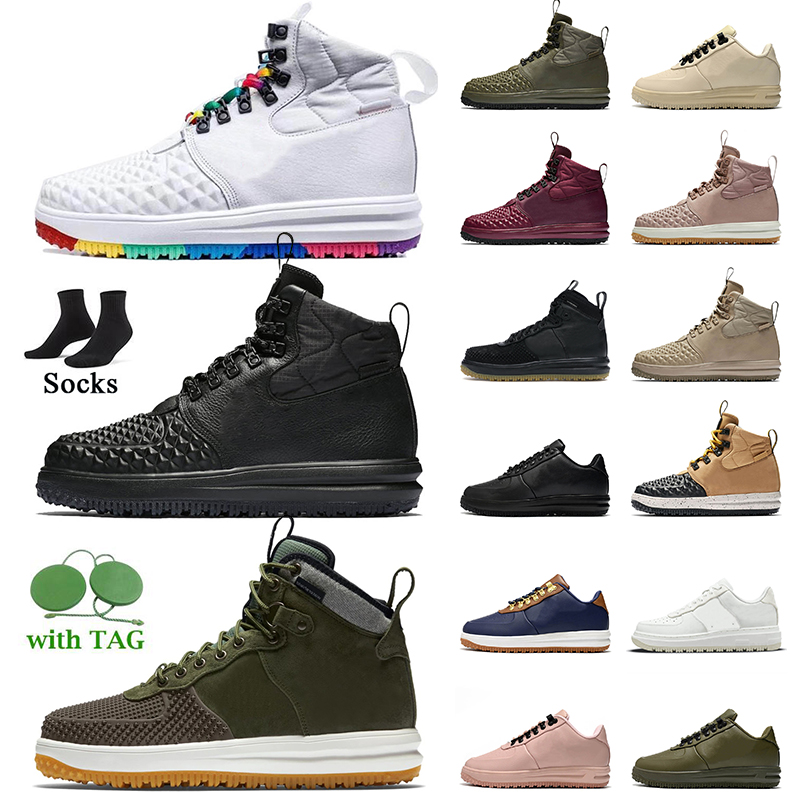 

Lunar 1 Duckboot Running Shoes Mens Women Size US 13 Duck Boot Particle Pink White Multi Triple Black Tan Medium Olive Gum Obsidian Outdoors High Sneakers Trainers, B23 medium olive 40-47