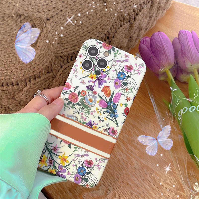 

Floral Print Luxury Designer Phone Cases For IPhone 14 Pro Max 12 13 7 8 Plus Classic Letter Fashion Brand Colorful Phones Case, G2