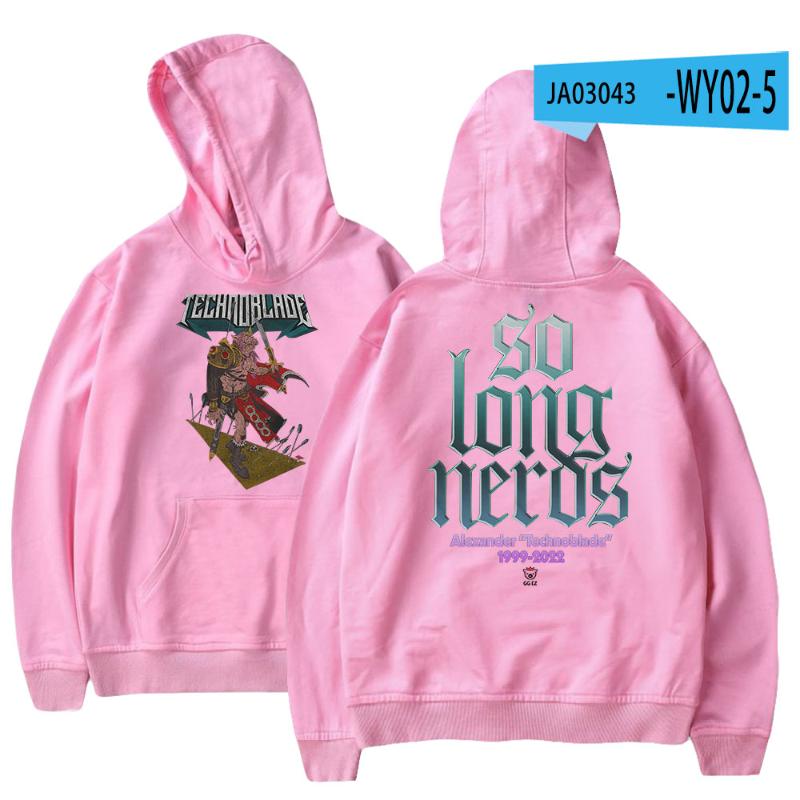 

Hooded Technoblade Women/Men Men's Sweatshirt Hoodies Hip Hop Letter Print Streetwear Dream Smp Clothes Autumn Oversized Tracksuit 2RDU, Gray13