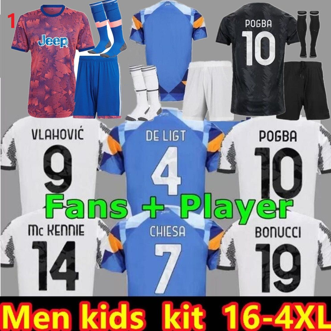 

adult kids  23 POGBA Soccer Jerseys DI MARIA BONUCCI BREMER DANILO 2022 2023 CHIESA VLAHOVIC McKENNIE PELLEGRINI Mens Kids kit Football ShirtS 3XL 4XL, Grey