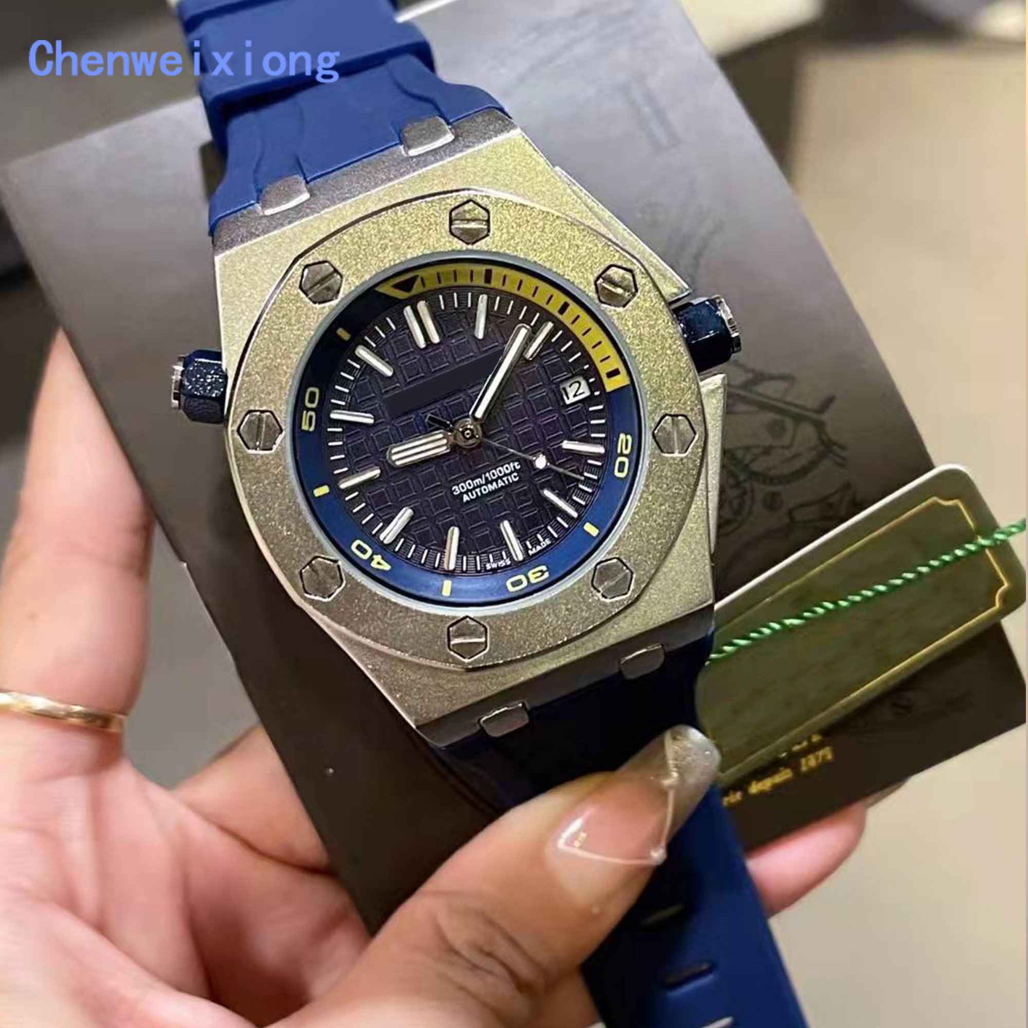 

Fully automatic mechanical men's business casual fashion 15710 series sports silicone watch, 03