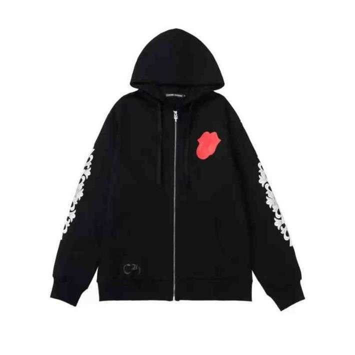 

Mens Luxury Chrome Sweatshirts Designer Hoodies Ch Classic Zipper Hooded Sweater Cross Flower Pullover Sanskrit Hearts Casual Tops Coat OTM9, 40