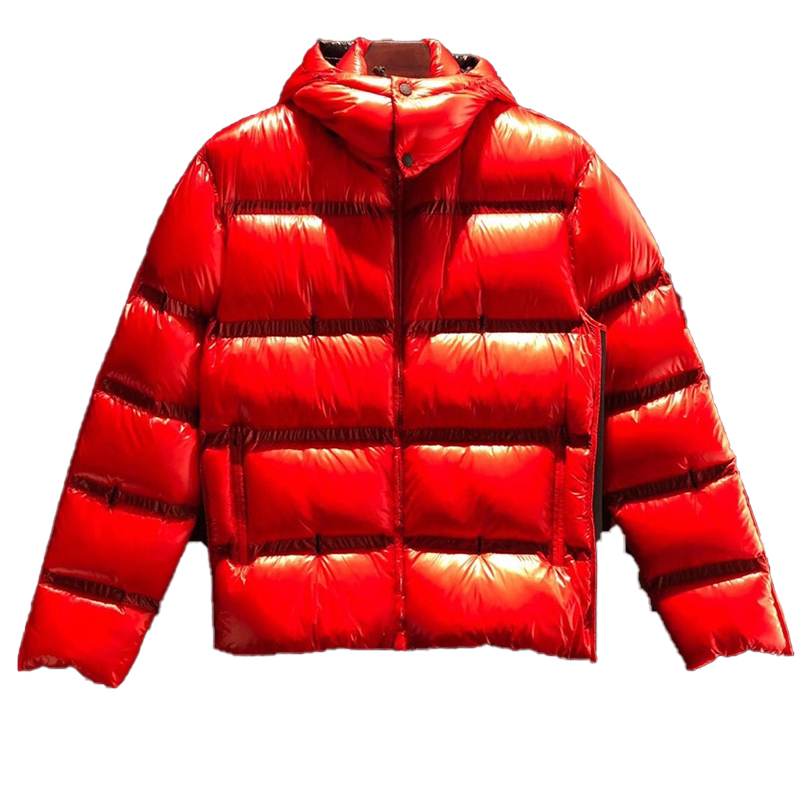 

Maya Designer Men's Down & Parkas Ladies Personality Colorblock Shiny Stand Collar Hooded Couple Same Style Fashion Casual Thickened Loose Bread Top Jacket, Supplement (not shipped separately)