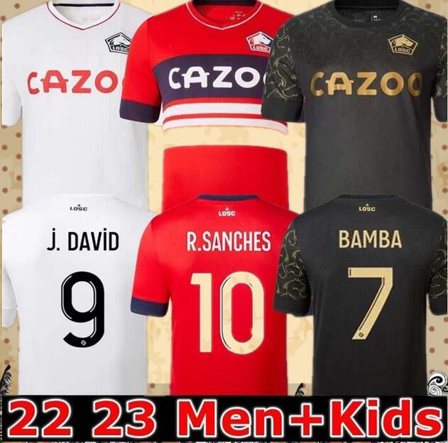 

2022 2023 LOSC Lille soccer jersey DAVID FONTE BURAK BAMBA YAZICI football shirts 22 23 JIKONE R.SANCHES T.WEAH L.ARAUJO maillots Adult, 22 23 home aldult