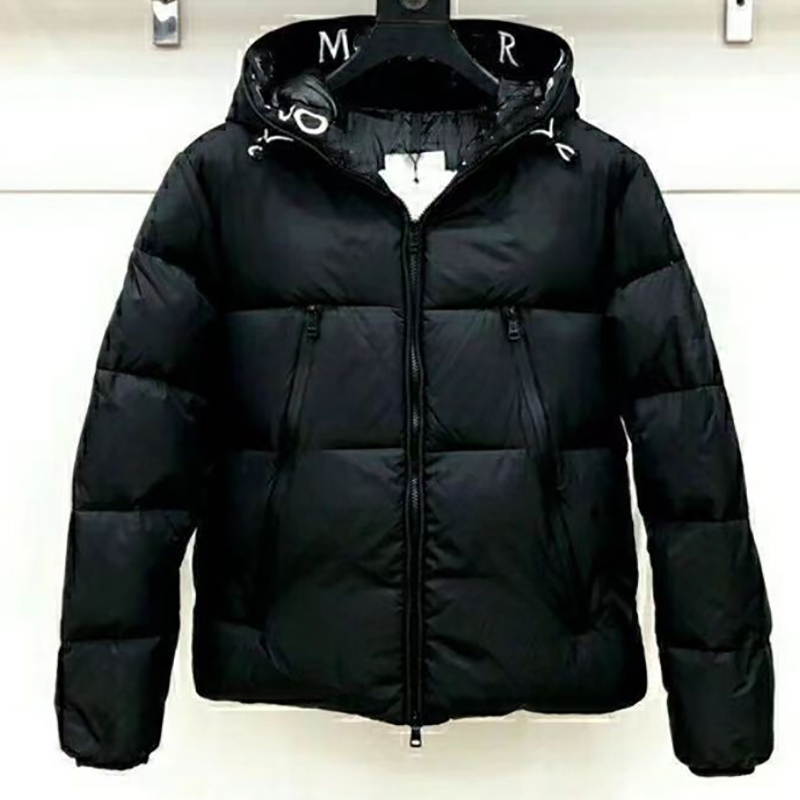 

Maya Designer Men's Down & Parkas Letter Embroidered Ribbon Hooded Black Label Men and Women Couples Same Fashion Casual Trend Thickened Loose Winter Warm Coat Tops, Supplement (not shipped separately)