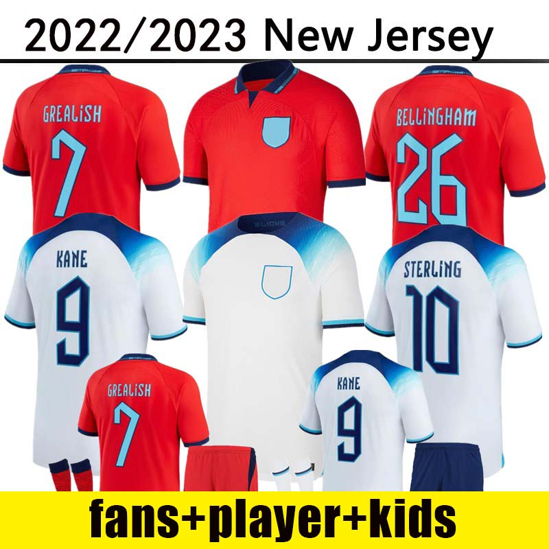 

2022 EnGLa NDS World Cup MEAD soccer jersey KANE STERLING RASHFORD SANCHO GREALISH MOUNT FODEN SAKA 22 23 national football shirt PLAYER FANS kids kit socks
