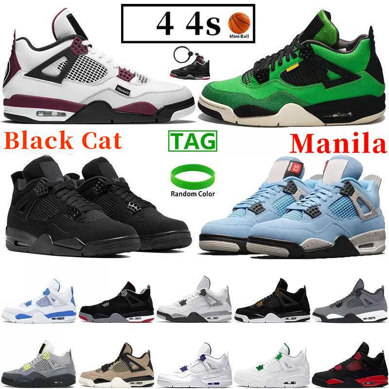 

Jumpman 4 4S Basketball Shoes Outdoor Sneakers Trainer Running Shoes Deep Taupe Haze Men College Basket Black Red Purple Tennis Sail, 36