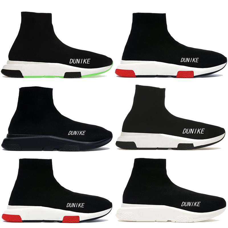 

With box speed casual shoes Paris triple black white red green platform sneaker luxury men designer sneakers fashion high outdoor women trainers US 6-12, Double box