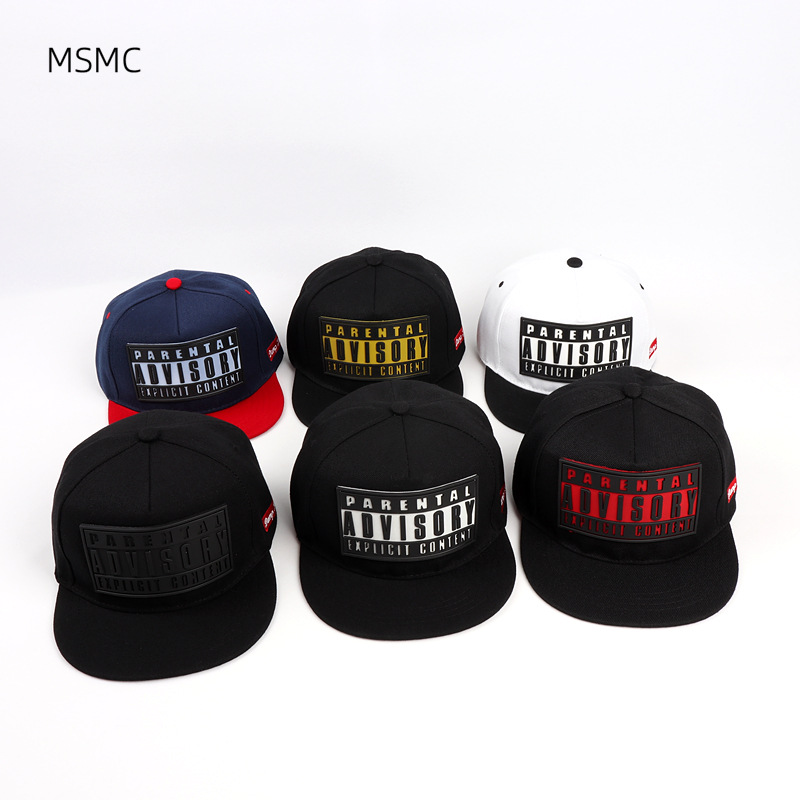 Ball Caps Stéréoscopique Printing Glue Baseball Chapeau Hommes et femmes à plat le long de la planche à roulettes Hip Hop Street Hip Sunhat