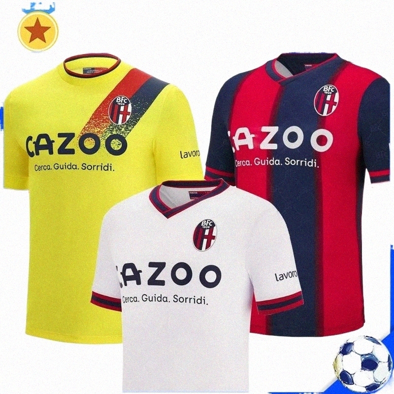 

2022 2023 Bologna FC soccer jerseys BFC maglia da calcio Sansone Orsolini SANTANDER PALACIO DOMINGUEZ Tomiyasu Barrow Soriano SVANBERG 22/23 football n2nb#, 22-23 third patch