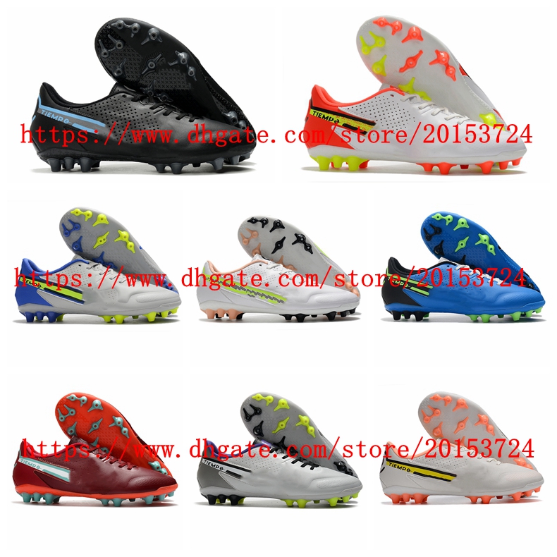

Mens Soccer shoes Legend 9 Academy AG Cleats Football Boots white red botas de futbol Breathable outdoor, As picture 1