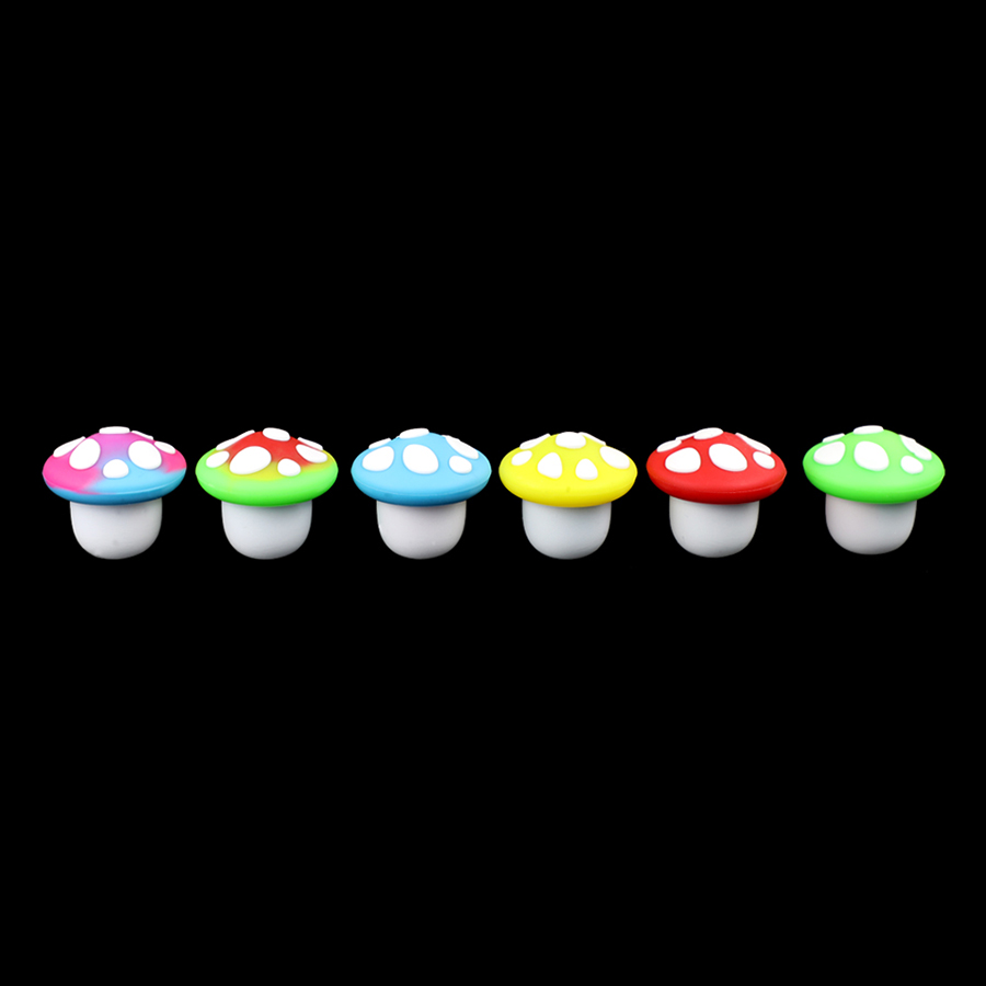 

Smoking Accessories 6ml mushroom silicone container wax jar oil containers