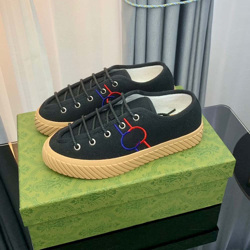 

Brand Designer Tennis 1977 Casual Shoes Classic Embroidery Print Flat Soled High-top Low-top Canvas shoes Men Women Leisure Platform 09