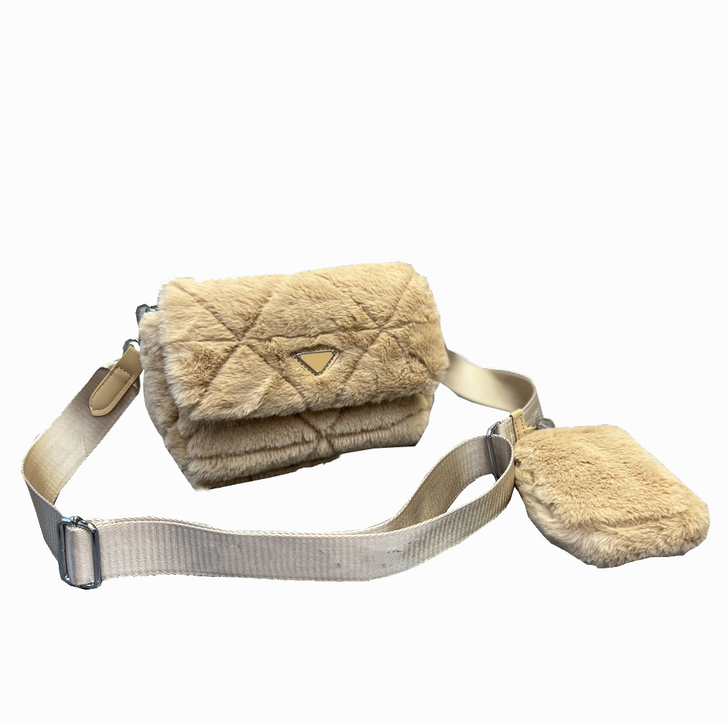 

Winter lambswool Designer bags Fashion Women Luxury crossbody handbags Purses wallets Single Shoulder Messenger Lady Milano Brand, Carton