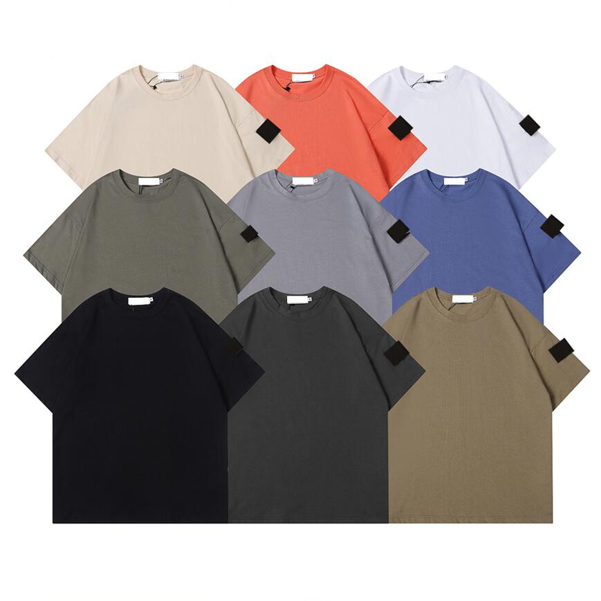 

Men's Clothing Short sleeve Tees Polos Mens T-Shirts ISLAND Summer simple cotton Casual solid color T-shirt Men STONE Fashion Top 01