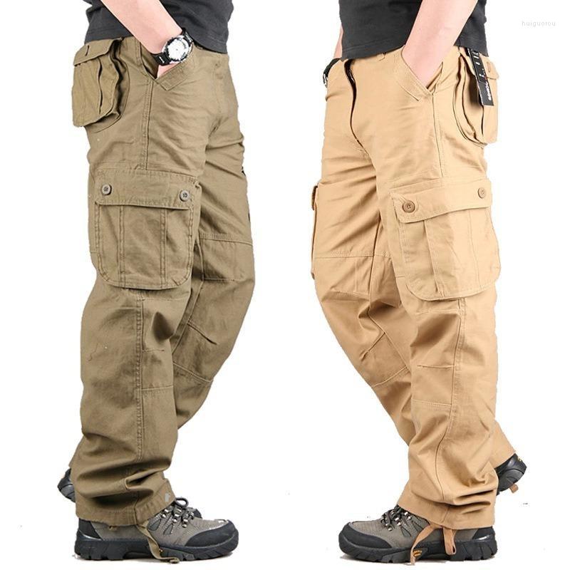 

Men's Pants Men's Men Cargo Multi Pockets Military Tactical Outwear Streetwear Army Straight Slacks Casual Long Trousers 44