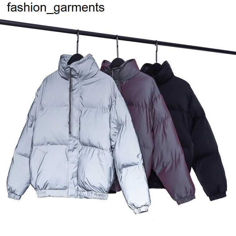 

Dsigner Men' Down Parkas reflective cotton clothes essential winter coat men' women' bread clothes, Silver reflection