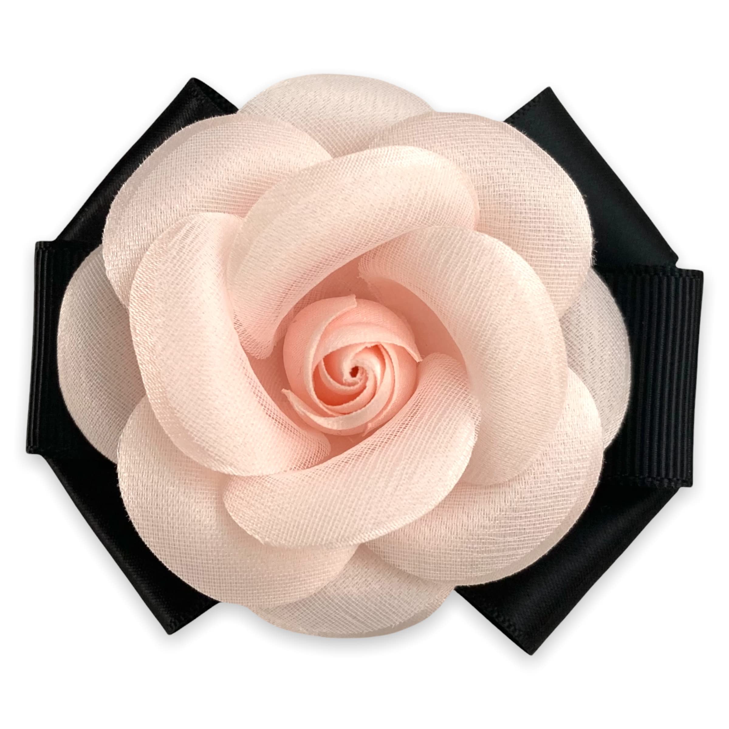 

Pins Brooches Camellia Fabric Flower Black Bow Hair Clip And Brooch Pin Accessories Gifts For Women Wedding Party Drop Deli Amajewelry Amxof