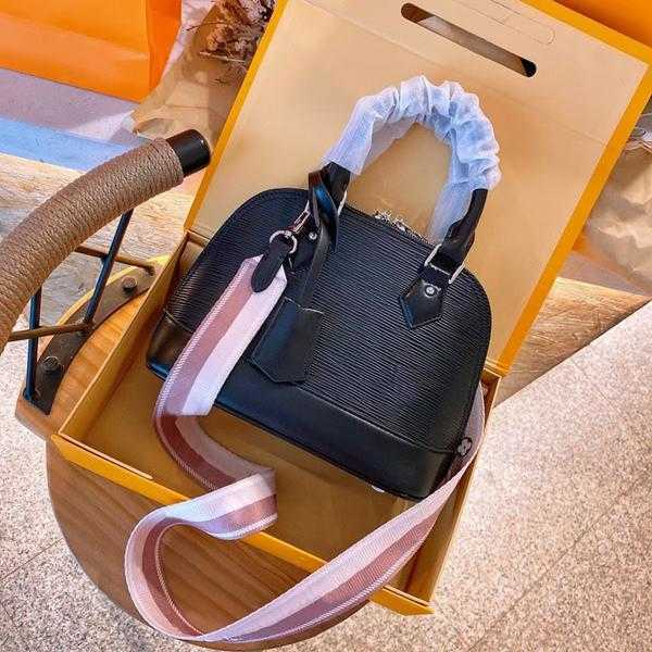 Alma Water Femmes Totes Fashion Crossbody Sacs coquille de vache-carreau de vache Ripple Messager Sac à main sacs à main Lady Cutch Purse M57426