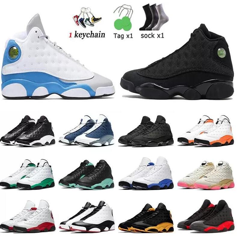 

13s Men women Basketball Shoes XIII 13 Gym Red Hyper Royal French Racer Blue Linen Island Green Obsidian Flint Bred Midnight Navy Court Purple Del Sol Barons Sneakers, Box