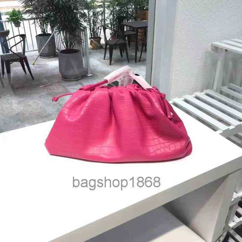 

Handbags Genuine Leather Cloud Bag Retro Underarm Luxury Gold Glitter Laser Tote Pleated Dumpling Handbag Clutch fashion, Sky blue