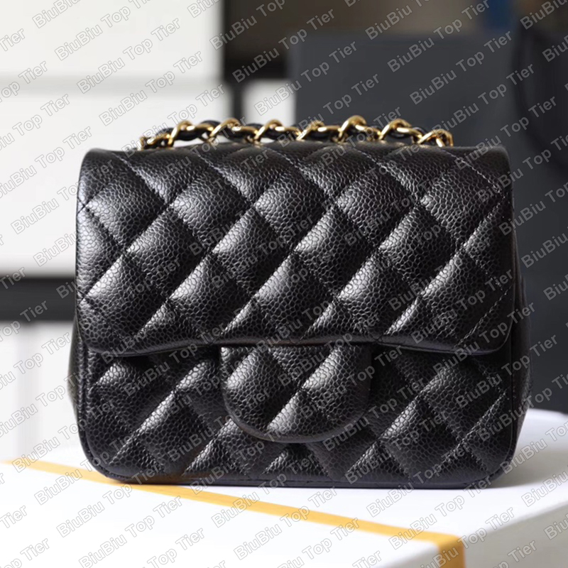 

Top 10A Tier Quality Luxury Designer Mini Square Flap Bag 17CM Real Leather Caviar Lambskin Classic Black Wallet Hangbags Crossbody Shoulder Gold Chain Bags With Box, Contact us