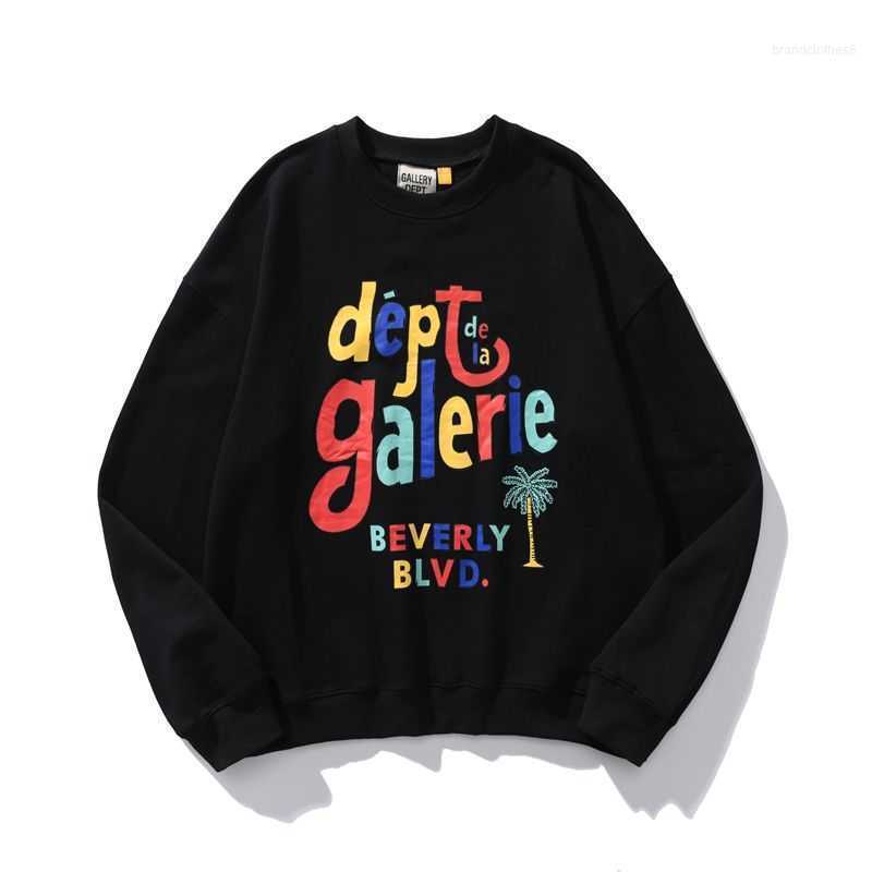 

Galleries Dept Designer t Shirt Pullover Gary Autumn Lettered Print Fashion Men' Women' Long Sleeved Round Neck Sweater 5y98, Black
