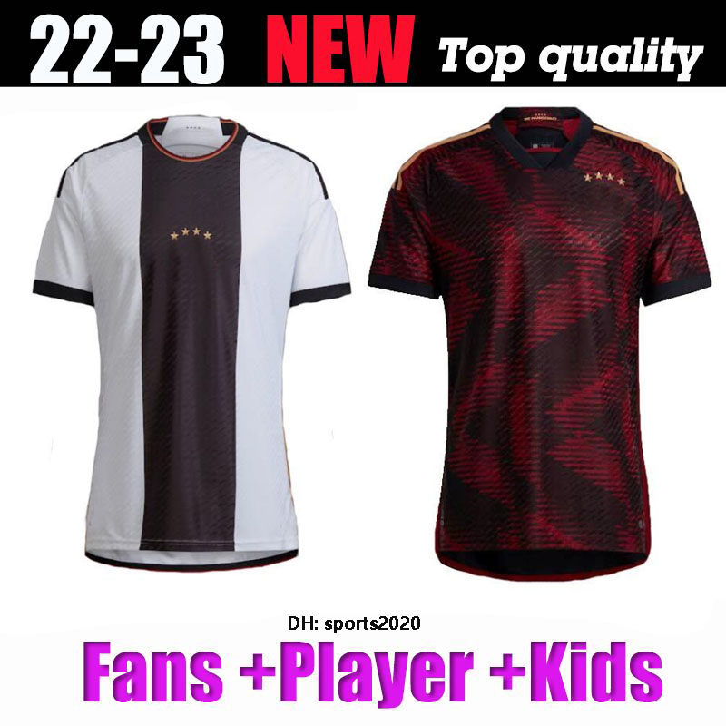 

22 23 Germanies Soccer Jersey Fans Player Version 2022 2023 HUMMELS KROOS GNABRY WERNER SANE REUS MULLER KIMMICH germanyS Football Shirts Men Kids Youth Kit uniforms, Fans 2022 away