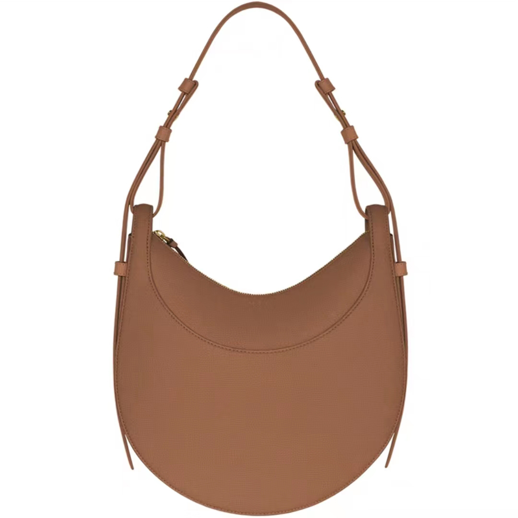 

polene bag Polene Numero Dix Half-Moon bag Full-Grain Textured/Smooth Leather Tote Designer Zip Closure Crossbody Women Hobo Handbags Shoulder Bags J9Z7, Chalk textured / small