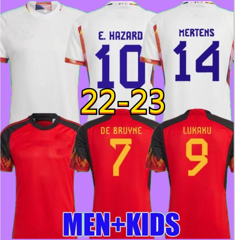 

FANS player BELGIUM 2022 World soccer jerseys Cup National Team DE BRUYNE HAZARD COURTOIS LUKAKU TIELEMANS DOKU 22 23 Batshuayi Kevin men kids set Football Shirt Kits, Multi