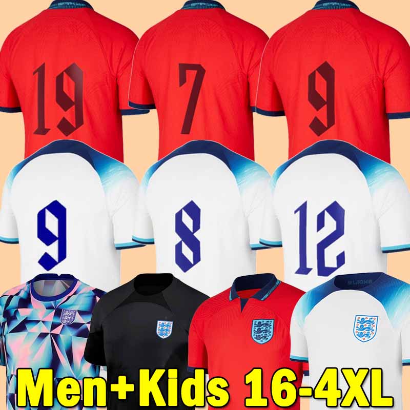

2022 KANE STERLIN soccer jersey Fans Player Version Football Uniforms 22 23 ENGlANDS RICE STONES MAGUIRE GREALISH HENDERSON STERLING Men Women Kids Kits Shirts sets, Heercheng 22-23 home patch
