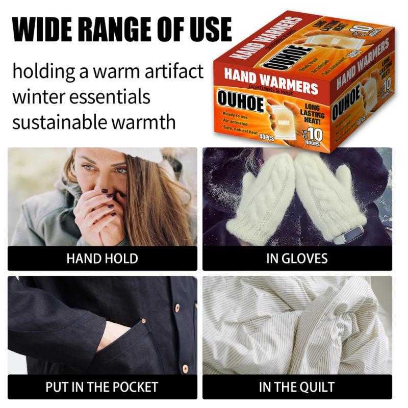 Home Heaters 10/40pcs Disposable Hand Warmer Value Pack Self-heating Cold-proof Warming Abdomen Patch Warm Body Y2209-image-807342131