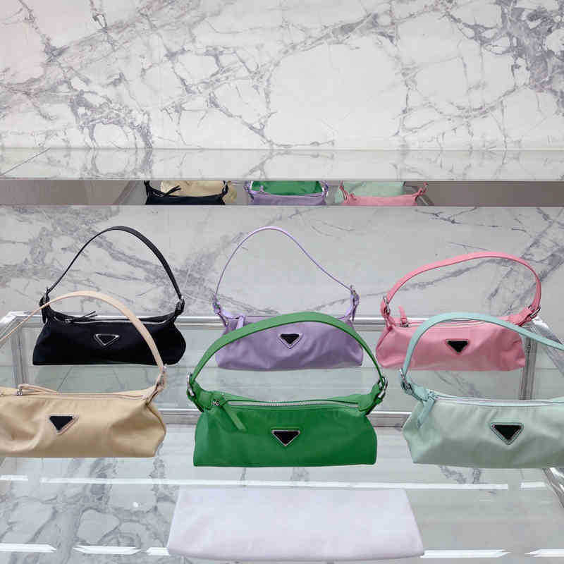 

Evening Bags Bag Shoulder Pbag triangle Underarm Backpack Bag Shoulderbag Handbag Vintage Women Crossbody Bags Nylon Designer Handbags Purs, Prabag-pink