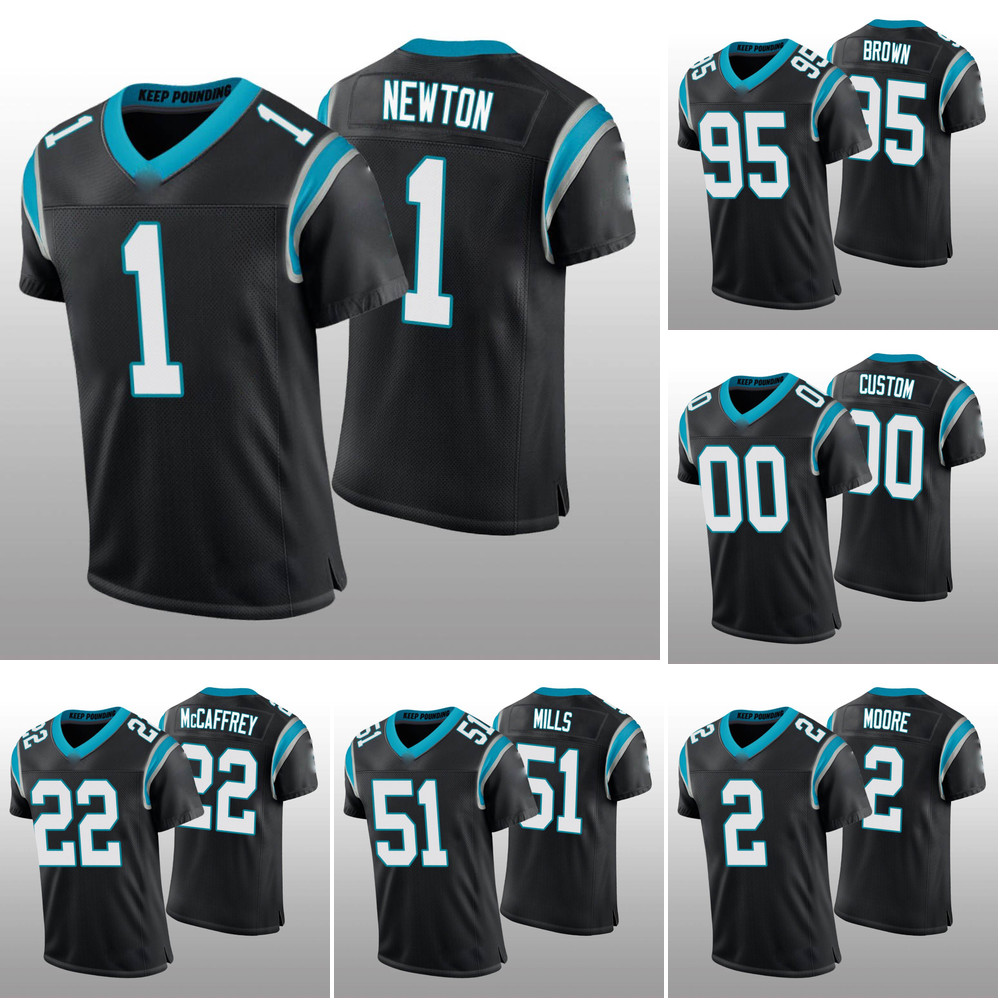 

Men Cam Newton Carolina''Panthers''Jersey Home Game Jersey Blue White Football Shirt Soccer Vapor Elite Black Christian McCaffrey, Color