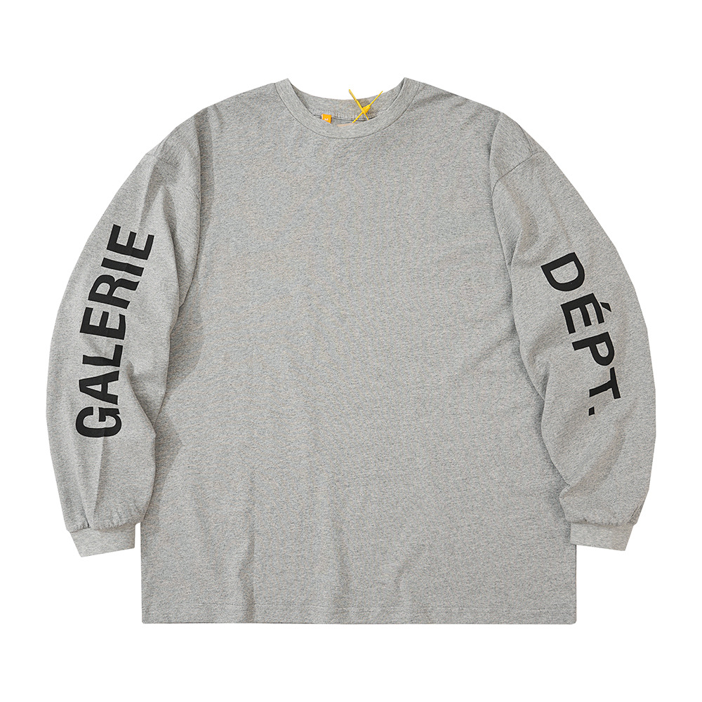 Designer T-shirts Long Sleeve pullover Men Women High Street Print CottonTops Autumn Casual Loose Round Neck Tee