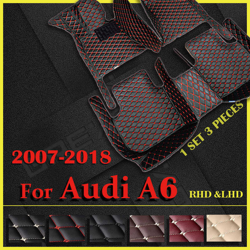 Floor Mats Carpets Car floor mats for AUDI A6 Wagon 2007 2008 2009 2010 2011 2012 2013 2014 2015 2016 2017 2018 Custom auto foot Pads 0929-image-807390543