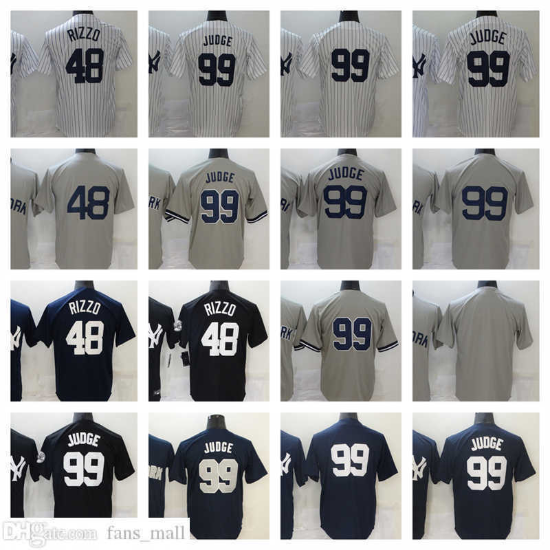 

2023 New Man Women Youth Baseball Jersey Boys Stitched 99 Aaron Judge 48 Anthony Rizzo Jerseys -XXXL Home away Gray White, As picture