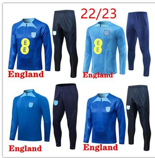 

2022 2023 ENGLAND tracksuit soccer jersey training suit KANE STERLING RASHFORD SANCHO GREALISH 22 23 men kids national ENGLAND football sets uniform, White