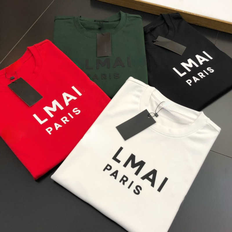 

Balm t shirt mens designer chest letter top pure cotton round neck short-sleeved trend large size casual shirt couple' pullover, White