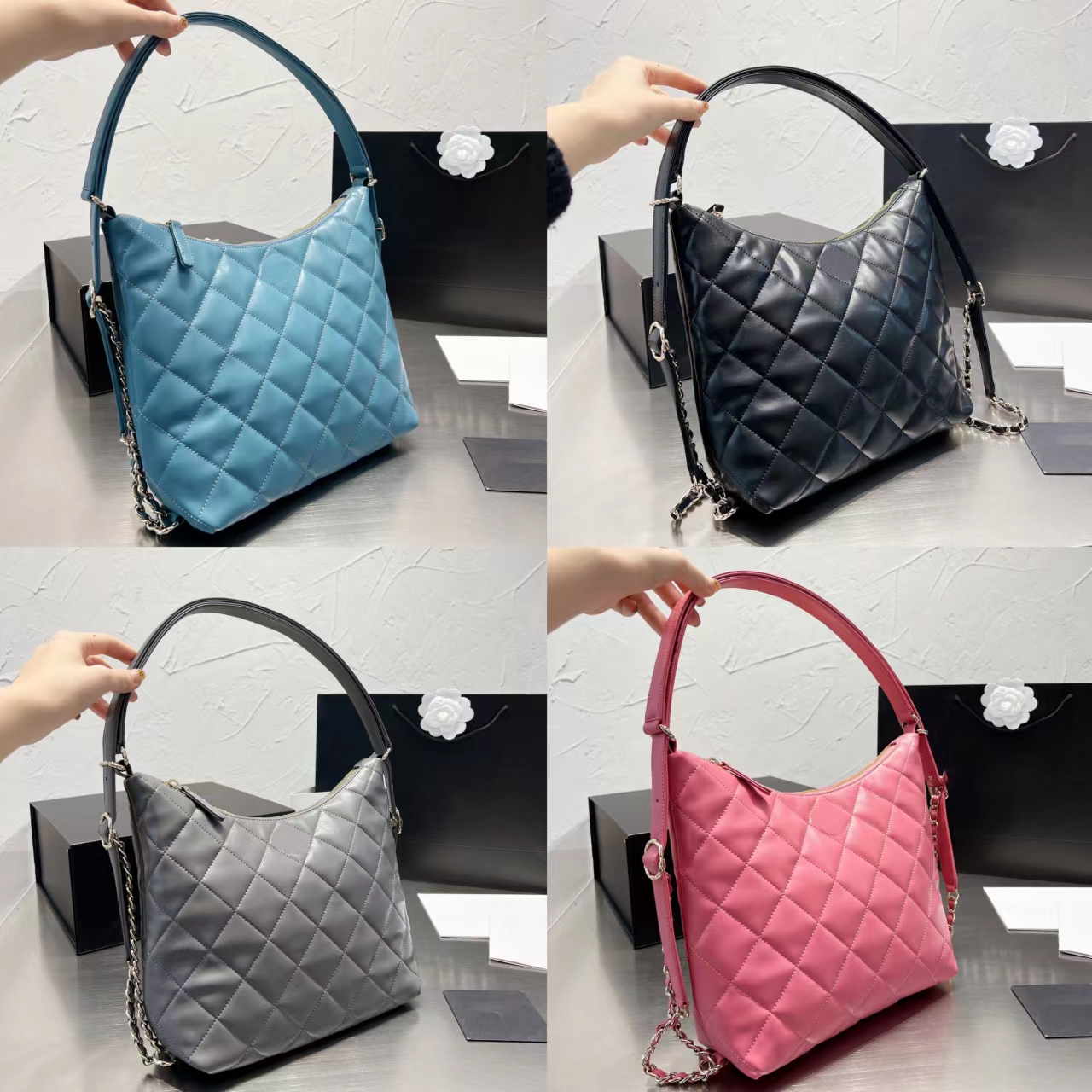 

New designer bag Luxury Women Shoulder Bags Handbag Designer Crossbody Wallet Female Purses 2022 topquality high-capacity Solid color