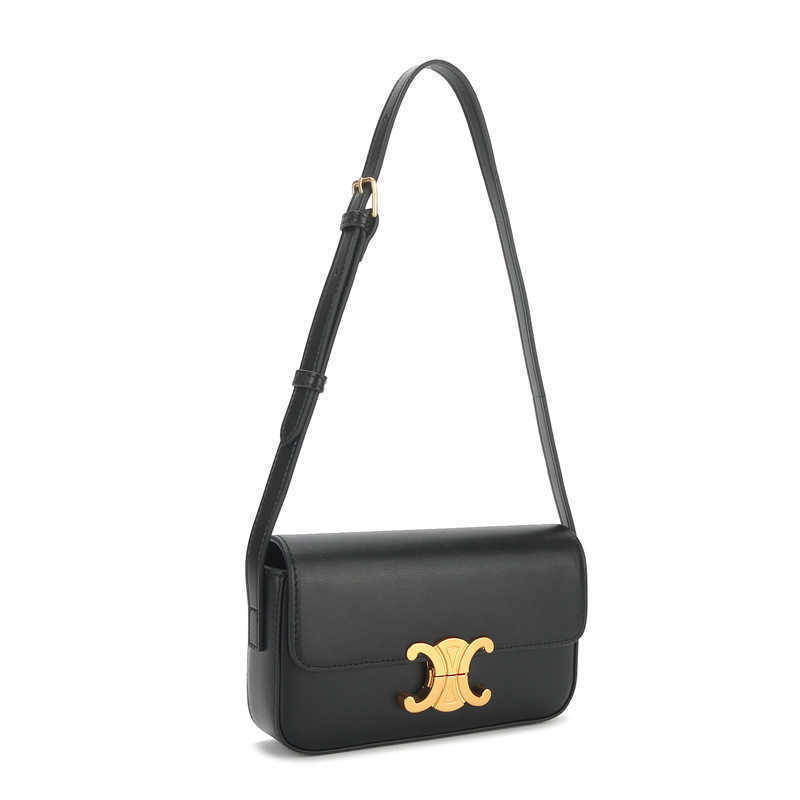 

Stuff Sacks Lisa's same style French stick bag Arc de Triomphe armpit Light luxury senior 2022 autumn new one shoulder small square, Black-