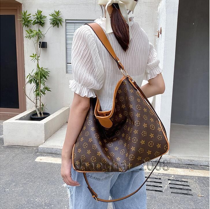 

2022 genuine leather Designers Bags Crossbody High Quality Handbags Womens Purses Shoulder Shopping Totes Bag, Brown flower