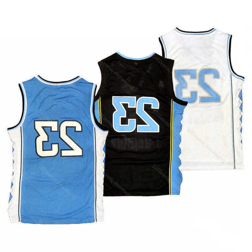 

Ship From US Michael MJ #23 Basketball Jersey Men' All Stitched Blue White Black Size -3XL Top Quality Jerseys