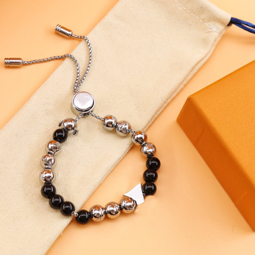 

Top luxury designer strand beaded bracelet for men and women fashion jewelry supply