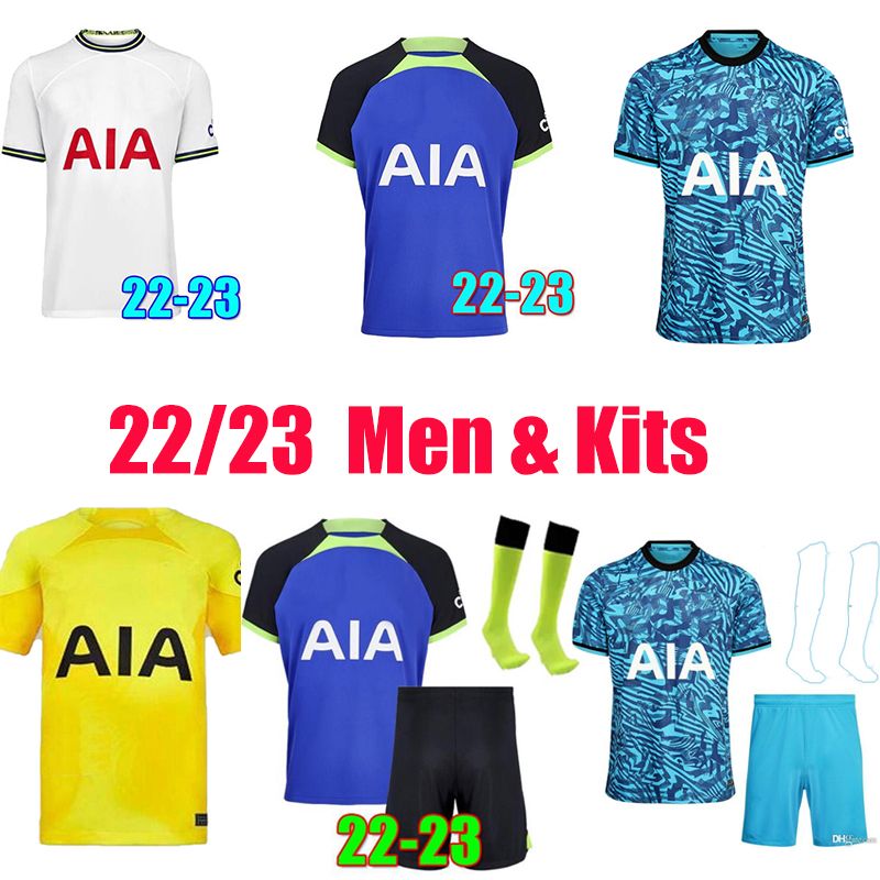 

Soccer 22 23 KANE SON RICHARLISON Soccer Jersey SPENCE PERISIC DIER 2022 2023 LUCAS ROMERO Football kit shirt SPURS Home Away Third Goalkeep