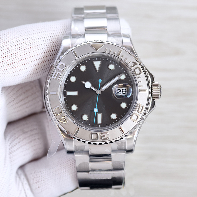 

Mens Watch Automatic Mechanical Watches Business WristWatch Ceramic Case Stainless Steel Strap Sapphire Montre de luxe 40MM, Color 2