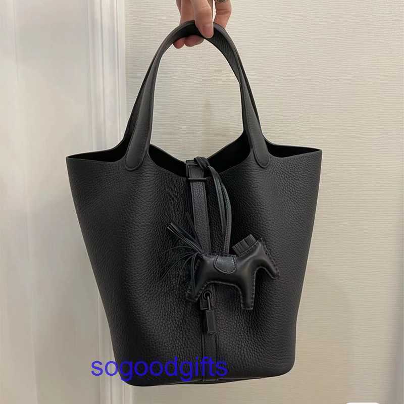 

Hd Handbag Women s Designer Bags Genuine Leather Picotin Lock H Handbags Tote Bag Handmade Wax Line Vegetable Basket Tc Leathercvn 4yj7, Milkshake white (gold buckle;silver