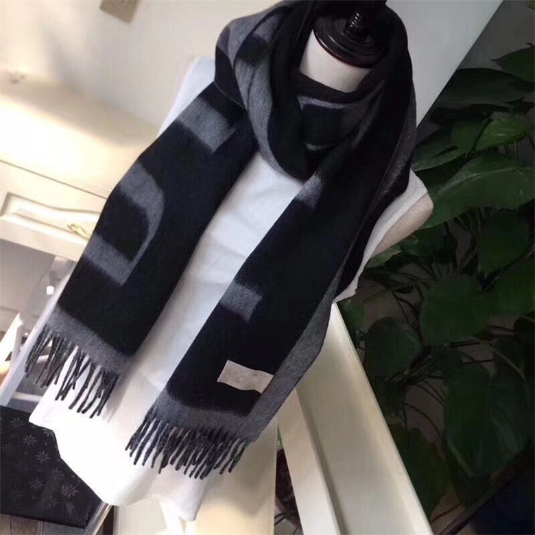 

New top Women Man Designer Scarf fashion brand 100% Cashmere Scarves For Winter Womens and mens Long Wraps Size 180x30cm Christmas gift