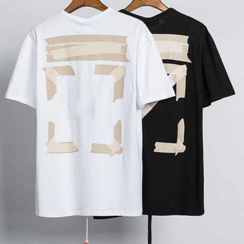 

Ow designer t shirt mens summer short-sleeved T-shirt off man sweatshirt loose casual oversize women pullover tee, 16