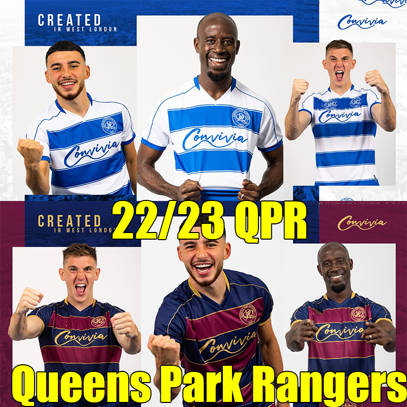 

22/23 Queens Park Rangers Soccer Jerseys Rs Stanley Bowles Rodney Marsh Gerry Francis Terry Venables football shirt QPR Frank McLintock Phil Parkes Les Allen jerseys, Black jersey